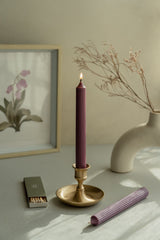 Brass Candlestick Holder + Candlesticks
