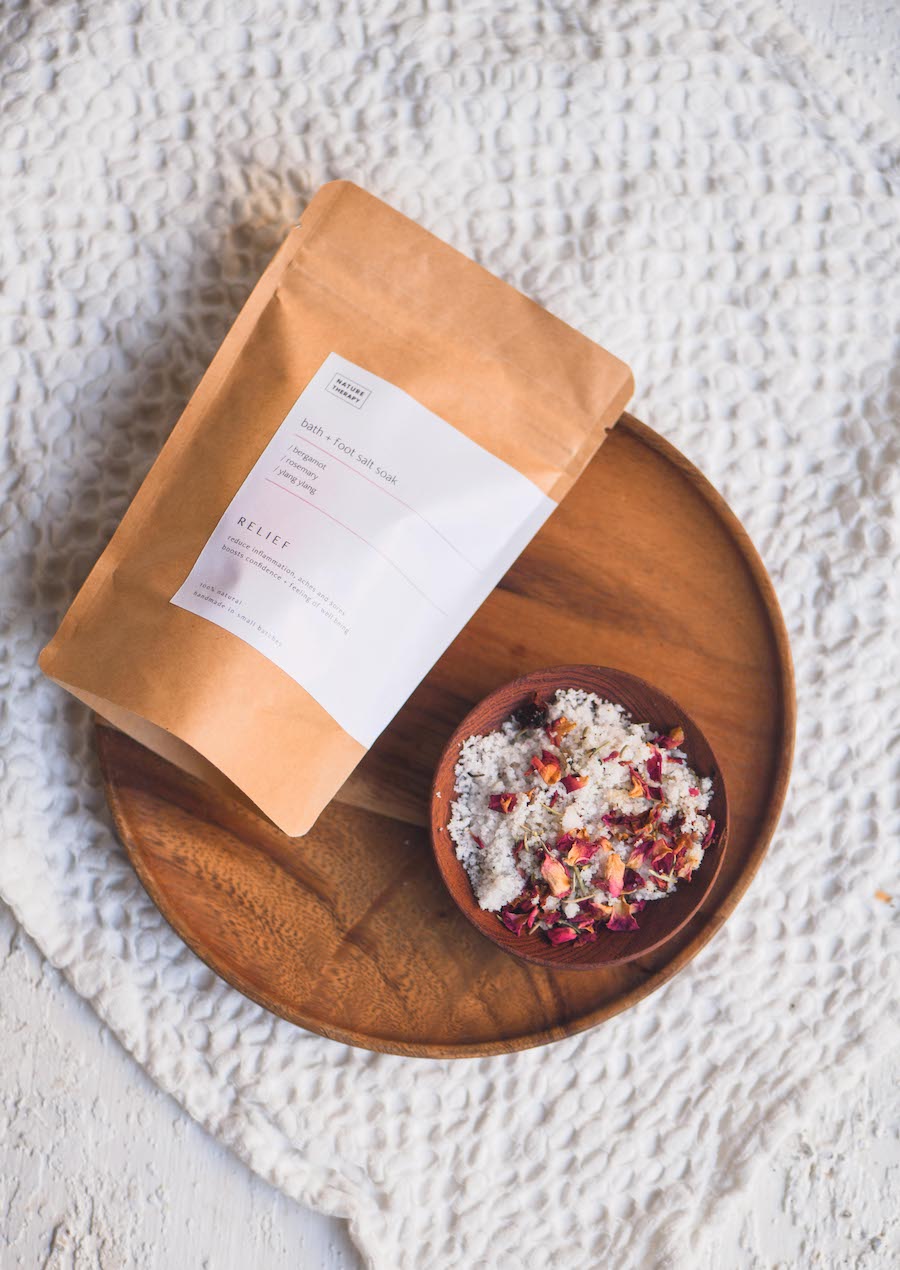 Relief: Bath + Foot Salt Soak – Nature Therapy