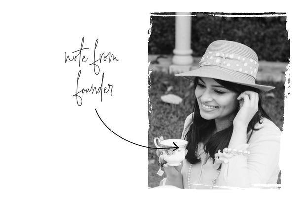 Note from founder