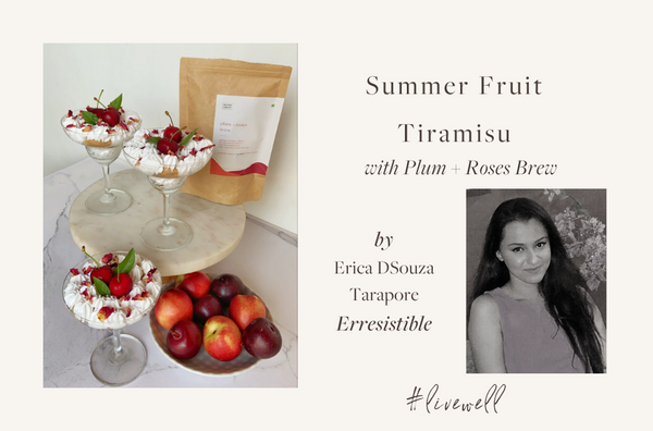 Recipe: Summer Fruit Tiramisu with Plum + Roses Brew