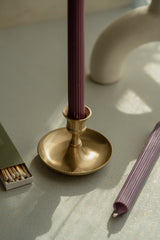 Brass Candlestick Holder + Candlesticks