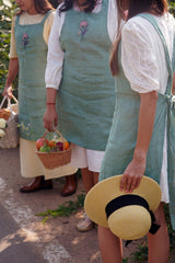 Linen Apron - Olive